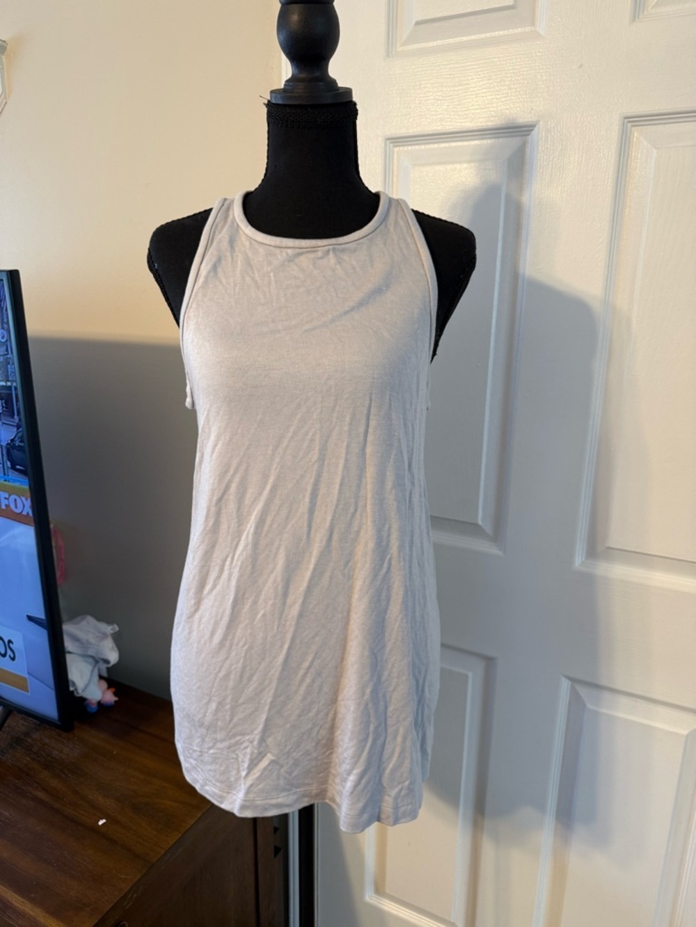 Lou & Grey Light Cream High-Neck Tank